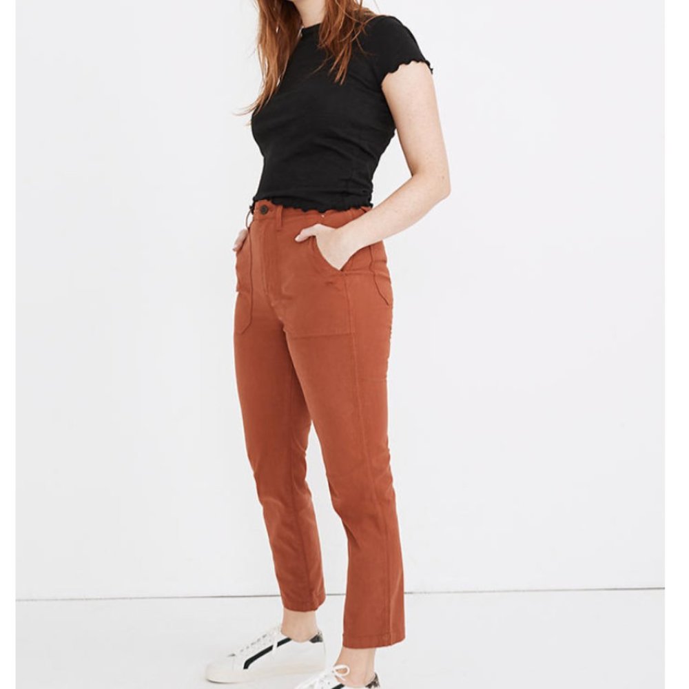 Madewell Curvy Stovepipe Fatigue Pants
